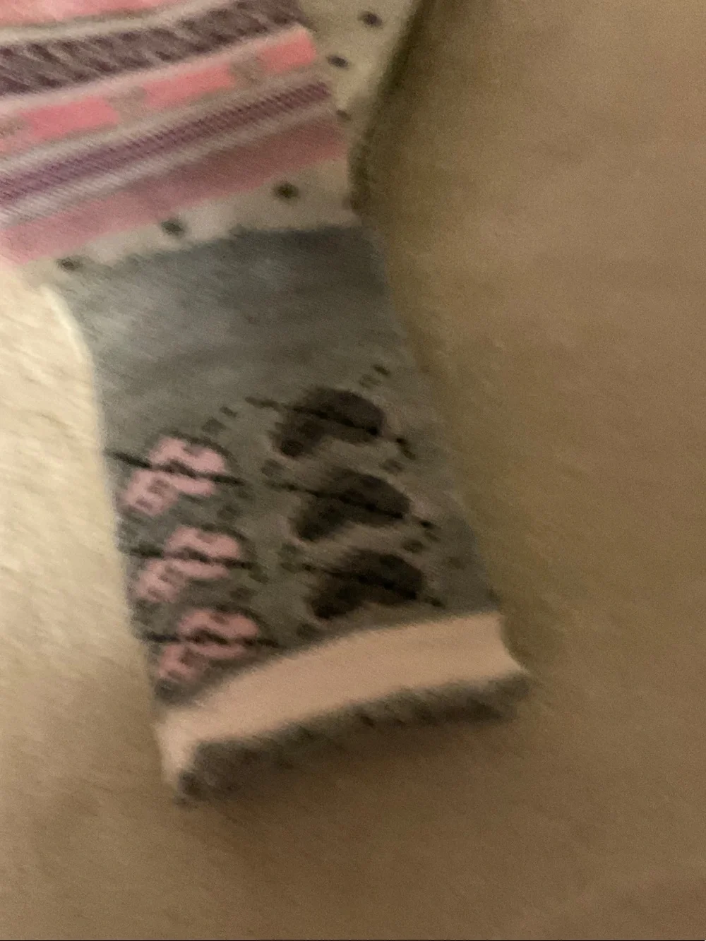 Pink & White Patterned Crew Socks - 2 Pack